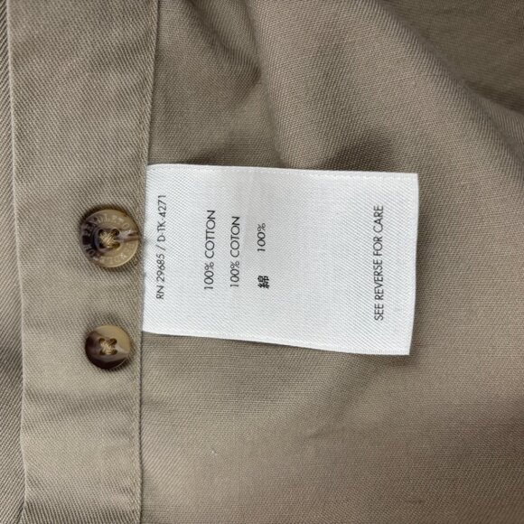 Pendleton Shirt Button Down Long Sleeve Solid Tan Beige Men's Large - Picture 7 of 13